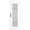 vidaXL Wandschrank Hochglanz-Wei&szlig; 34,5x34x90 cm