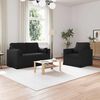 vidaXL Sofa 2 pcs Schwarz