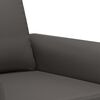 vidaXL 3-Sitzer-Sofa Grau 180 cm Kunstleder