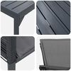 vidaXL Garten Essgruppe 7 pcs Anthrazit Poly-Rattan
