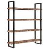 vidaXL B&uuml;cherregal mit 4 B&ouml;den 160x40x180 cm Altholz Massiv