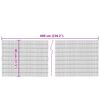 vidaXL Gartenzaun 600x80 cm Schilf