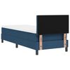 vidaXL Boxspringbett mit Matratze mit LED Blau 80 x 200 cm Stoff