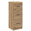 vidaXL Schubladenschrank 33 x 34,5 x 87 cm Holzwerkstoff Artisan-Eiche