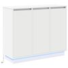 vidaXL LED-Sideboard Wei&szlig; 90 x 32 x 75 cm Holzwerkstoff