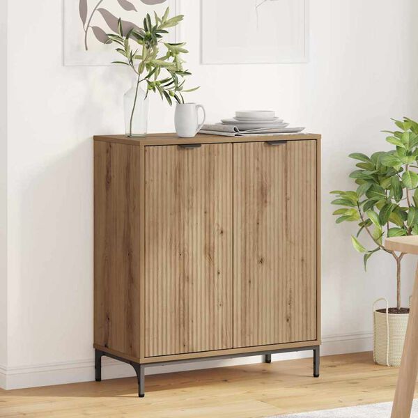 vidaXL Sideboard Artisan-Eiche 69,5 x 33 x 82 cm Holzwerkstoff