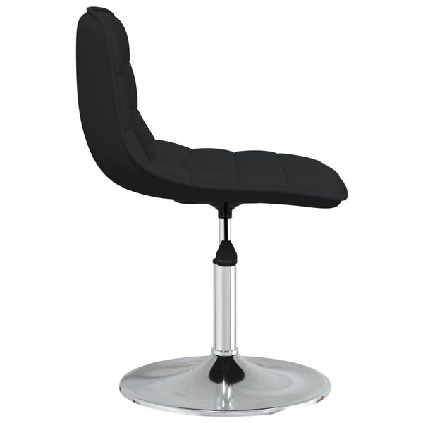 vidaXL Esszimmerstuhl Drehbar Schwarz Stoff