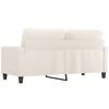 vidaXL 2-Sitzer-Sofa Creme 140 cm Kunstleder