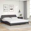 vidaXL Bettgestell "Dover" Grau 180x200 cm Kunstleder