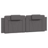 vidaXL Bettgestell "Viana" ohne Matratze Grau 160x200 cm Kunstleder