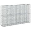 vidaXL Gabionen-Hochbeet 3 stk. 250 x 50 x 150 cm Verzinkter Stahl