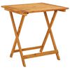 vidaXL 3-tlg. Bistro-Set Blattmuster Stoff und Massivholz