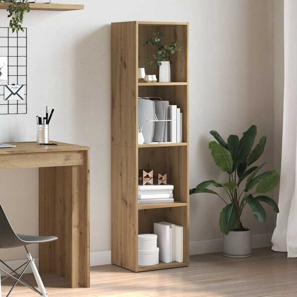 vidaXL B&uuml;cherregal Artisan-Eiche 36x30x143 cm Holzwerkstoff