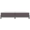 vidaXL Bettrahmen mit Matratze Grau 200 x 200 cm Stoff