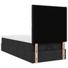 vidaXL Ottoman-Bett mit Matratze Schwarz 90x190 cm Stoff