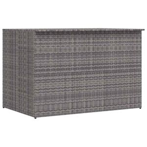 vidaXL Garden-Auflagenbox Grau 150x100x100 cm Poly Rattan