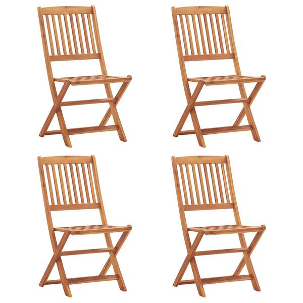 vidaXL Stuhl Braun Akazienholz