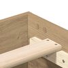 vidaXL Bettgestell ohne Matratze Artisan-Eiche 120x200cm Holzwerkstoff