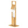 EISL WC-Garnitur Rolle und B&uuml;rste Bambus 30x21x82 cm