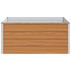 vidaXL Garten-Hochbeet 100x100x45 cm Verzinkter Stahl Silber