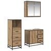 vidaXL Badezimmerm&ouml;bel-Set 3 Stk. Artisan-Eiche 35 x 37,5 x 100 cm