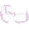 vidaXL Relaxsessel mit Hocker Braun Samt
