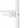 vidaXL Innent&uuml;r Wei&szlig; 83x201,5 cm Hartglas & Aluminium Schlank
