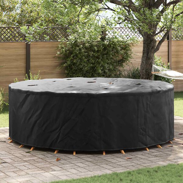 vidaXL Gartenm&ouml;belabdeckung Schwarz 279 x 279 x 85 cm 600D-Gewebe