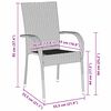 vidaXL Garten Essgruppe 5 pcs Schwarz Pulverbeschichteter Stahl