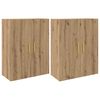 vidaXL Wandschrank 2 pcs Artisan-Eiche 69,5 x 34 x 90 cm Holzwerkstoff