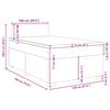 vidaXL Boxspringbett mit Matratze Taupe 120x190 cm Stoff