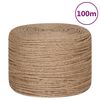 vidaXL Juteseil 100 m L&auml;nge 8 mm St&auml;rke