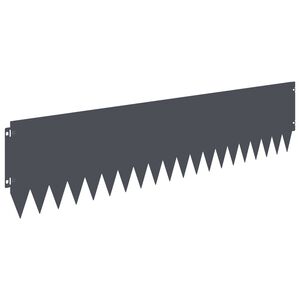 vidaXL Rasenkante 20 stk. 103 x 25 cm Stahl Anthrazit