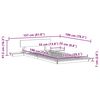 vidaXL Bettgestell Braun 75 x 190 cm Holz