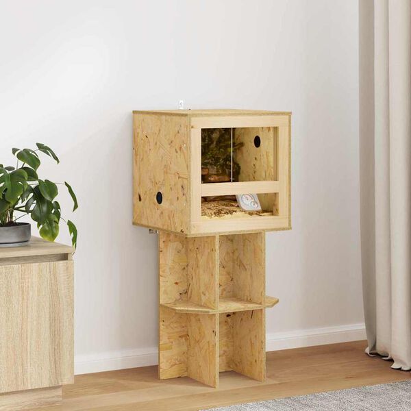 vidaXL Terrarium Braun 40 x 40 x 40 cm OSB