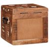 vidaXL Aufbewahrungsbox mit Speicher mit T&uuml;r Braun Massivholz Mango