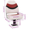 vidaXL Bootssitz mit Podest 360&deg; Drehbar