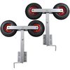 vidaXL Bootstrailer-St&uuml;tzen Doppelrad 2er-Set 59-84 cm