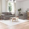vidaXL Sofa 120cm 2 pcs Taupe Metall