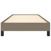 vidaXL Bettgestell ohne Matratze Taupe 80x200 cm Stoff