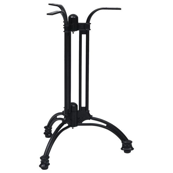 vidaXL Bistrotisch-Gestell Schwarz &Oslash;60x72 cm Aluminiumguss