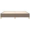 vidaXL Boxspringbettgestell Taupe 200x200 cm Stoff