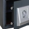 vidaXL Digitaler Safe mit Schloss Dunkelgrau 35 x 25 x 25 cm Stahl