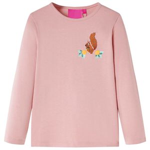 vidaXL Kinder-Langarmshirt Hellrosa 104