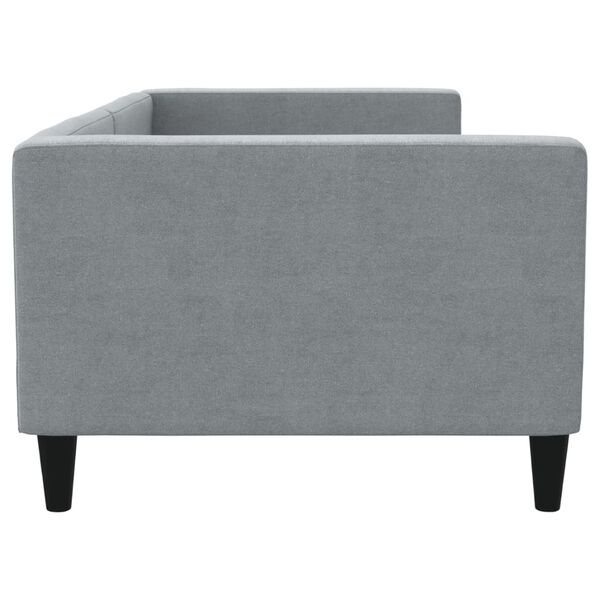 vidaXL Tagesbett Hellgrau 90x200 cm Stoff