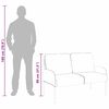 vidaXL Sofas mit Kissen 110cm Taupe Sperrholz