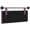 vidaXL H&auml;ngevorderseite Wandmontiert Lila 110 x 55 x 7 cm Samt