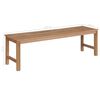 vidaXL Gartenbank mit Anthrazit Auflage 150 cm Massivholz Teak