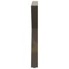 vidaXL Esstisch Beine 2 St&uuml;ck Naturstahl 70x(72-73,3) cm Stahl