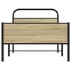 vidaXL Bettgestell ohne Matratze 90x190 cm Sonoma-Eiche Holzwerkstoff
